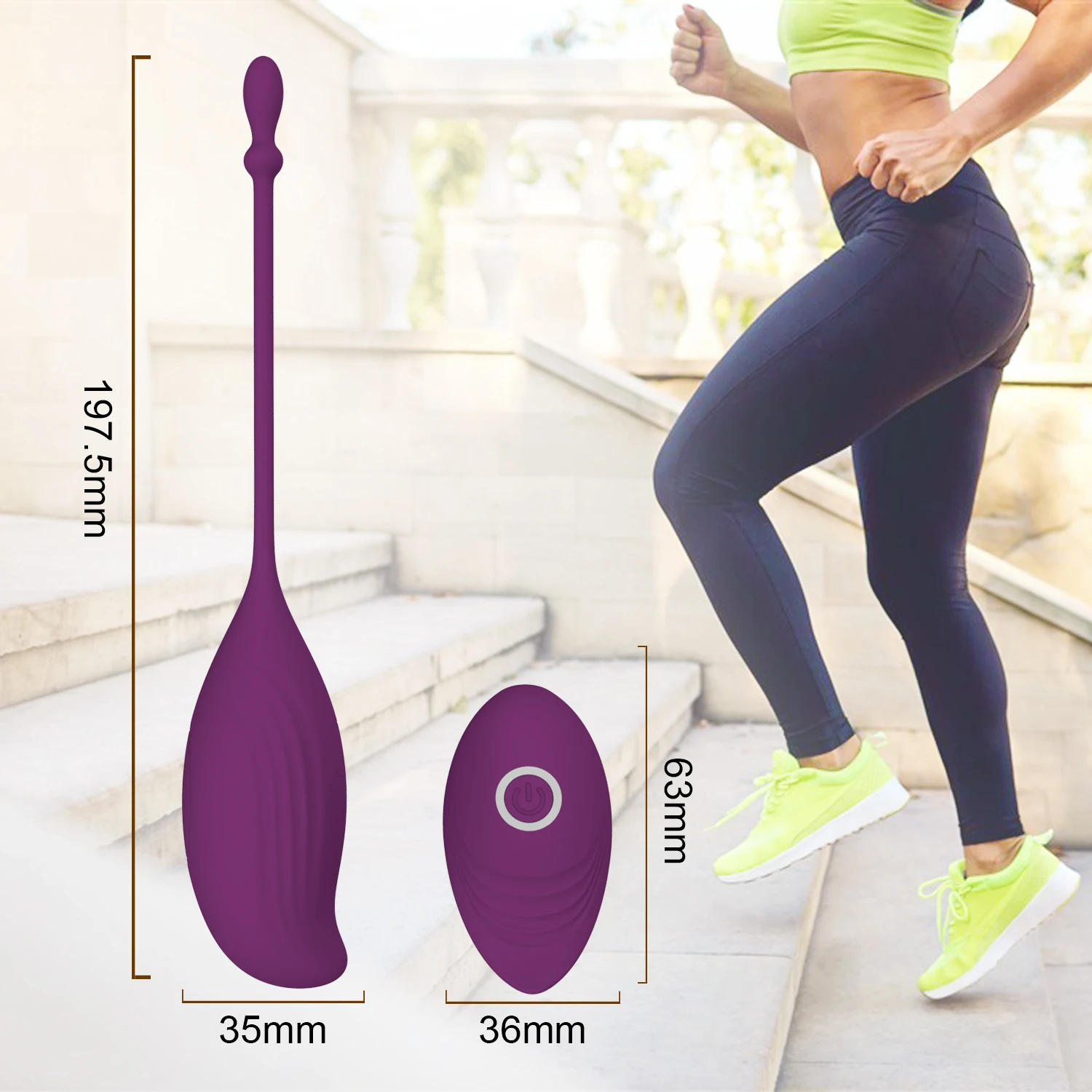 Ylove Custom Sex Toy Wireless Remote Control Kegel Exercise Ben Wa Ball Vagina Vibrating Egg