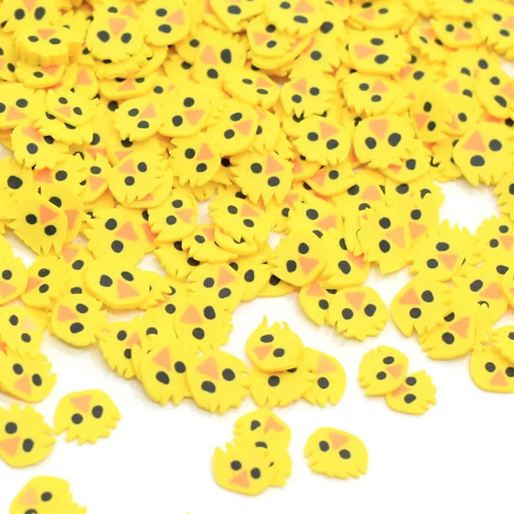 
High Quality Lovely Baby Chicks Animal Slice 3D Polymer Clay Micro Nail Art Design DIY Decorative Nail Patch Accessories 