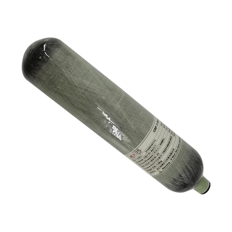 6061 Aluminum Alloy Mini 300bar  2L Pcp 4500psi Tank  Carbon Fiber Cylinder
