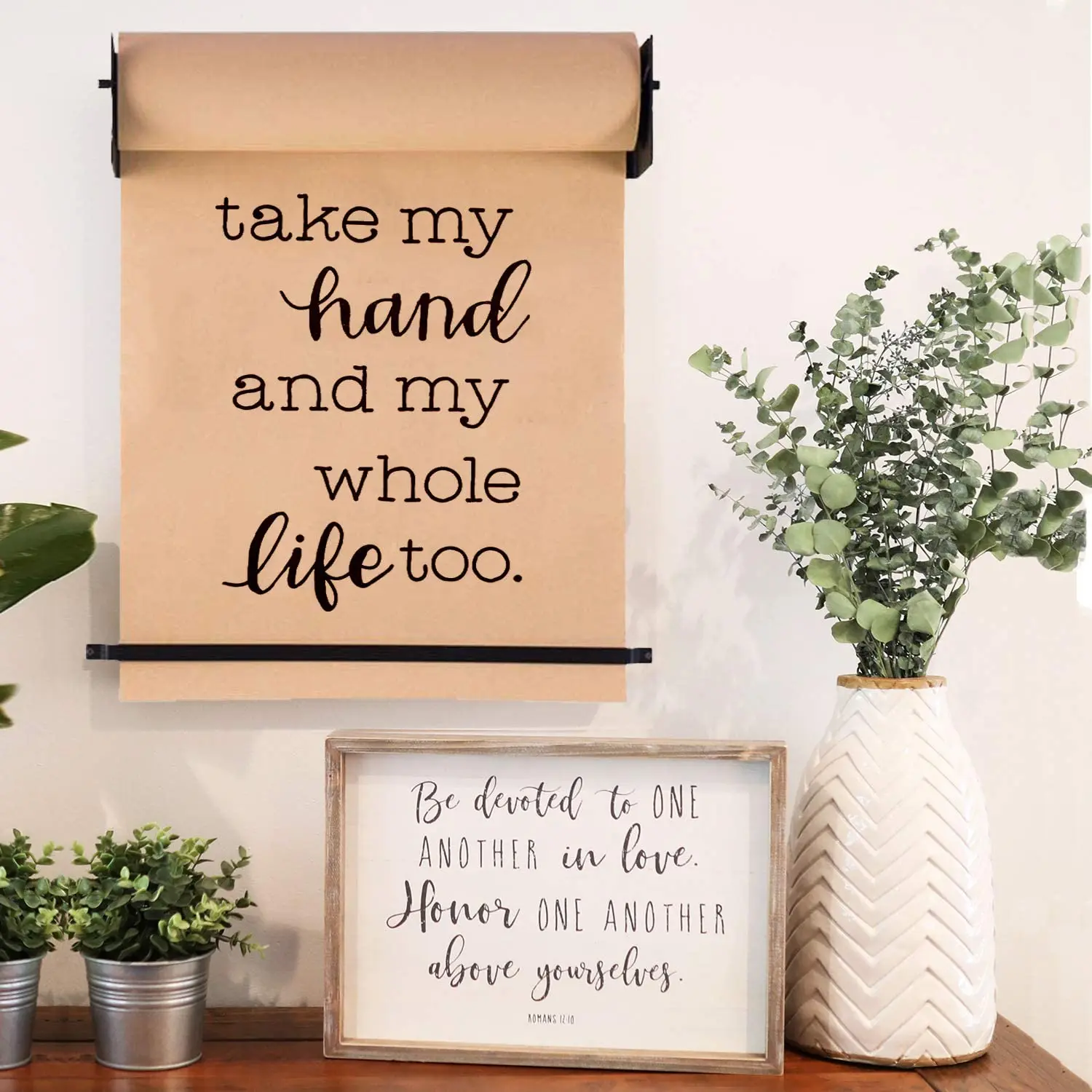 Special Design Metal Black Paper Roll Holder & Dispenser Wall Hanging Decoration for Cafe, Artist Studio, Office, Living Room