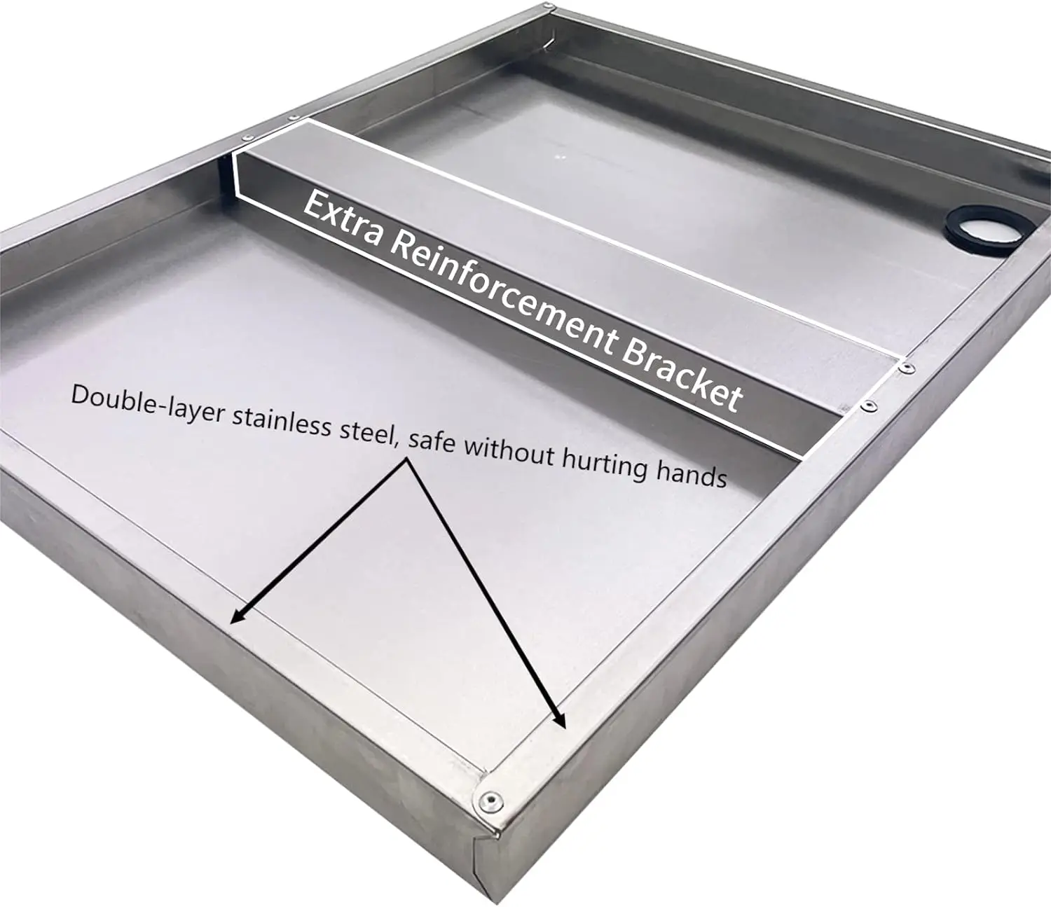 Factory Direct Commercial Kitchen Stainless Steel Wall mount Microwave Oven Floating Shelves for restaurant kitchen