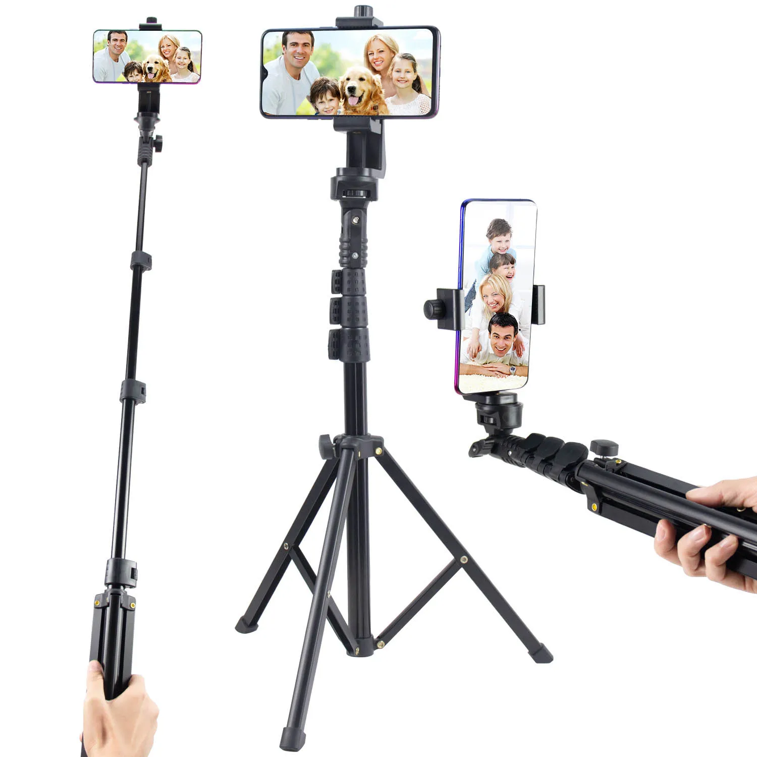 51inch Lightweight and Portable Selfie Stick Tripod Extendable Tripod Stand