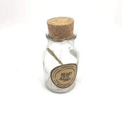 China Manufacturer Supply Round Glass Honey Bottle/jar Storage Jam Sauce Canned Pickle Glass Jar With Cork Lids And Spoon