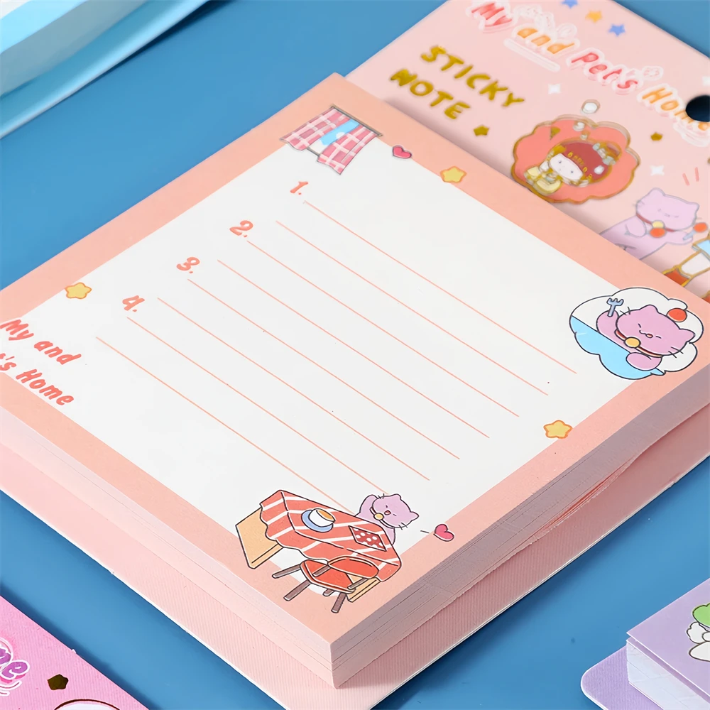 8 Pack Sticky Notes 3x3 Inches Bright Colors Self-stick Pads Easy To Post For Home Office Notebook 82 Sheets/pad