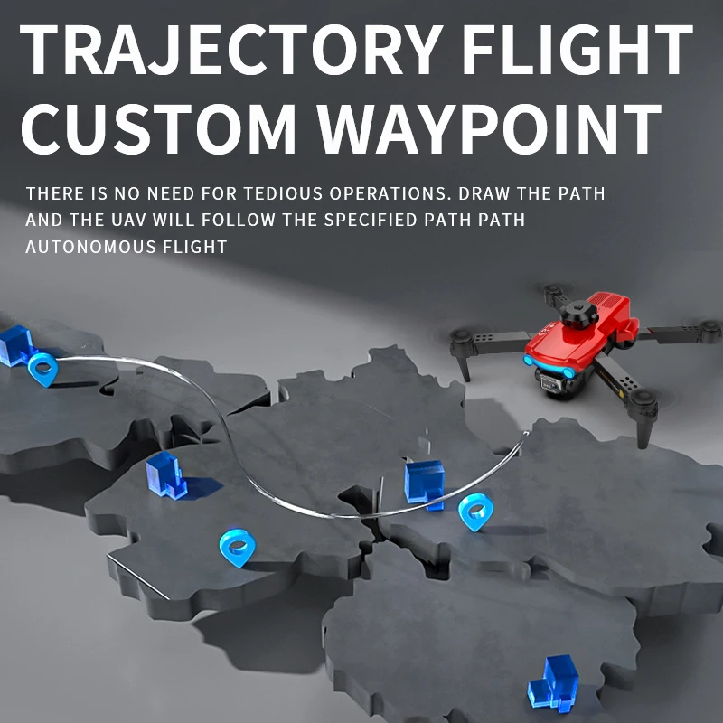 Optical flow positioning 4k dual lens professional filming drone HD folding remote control drone