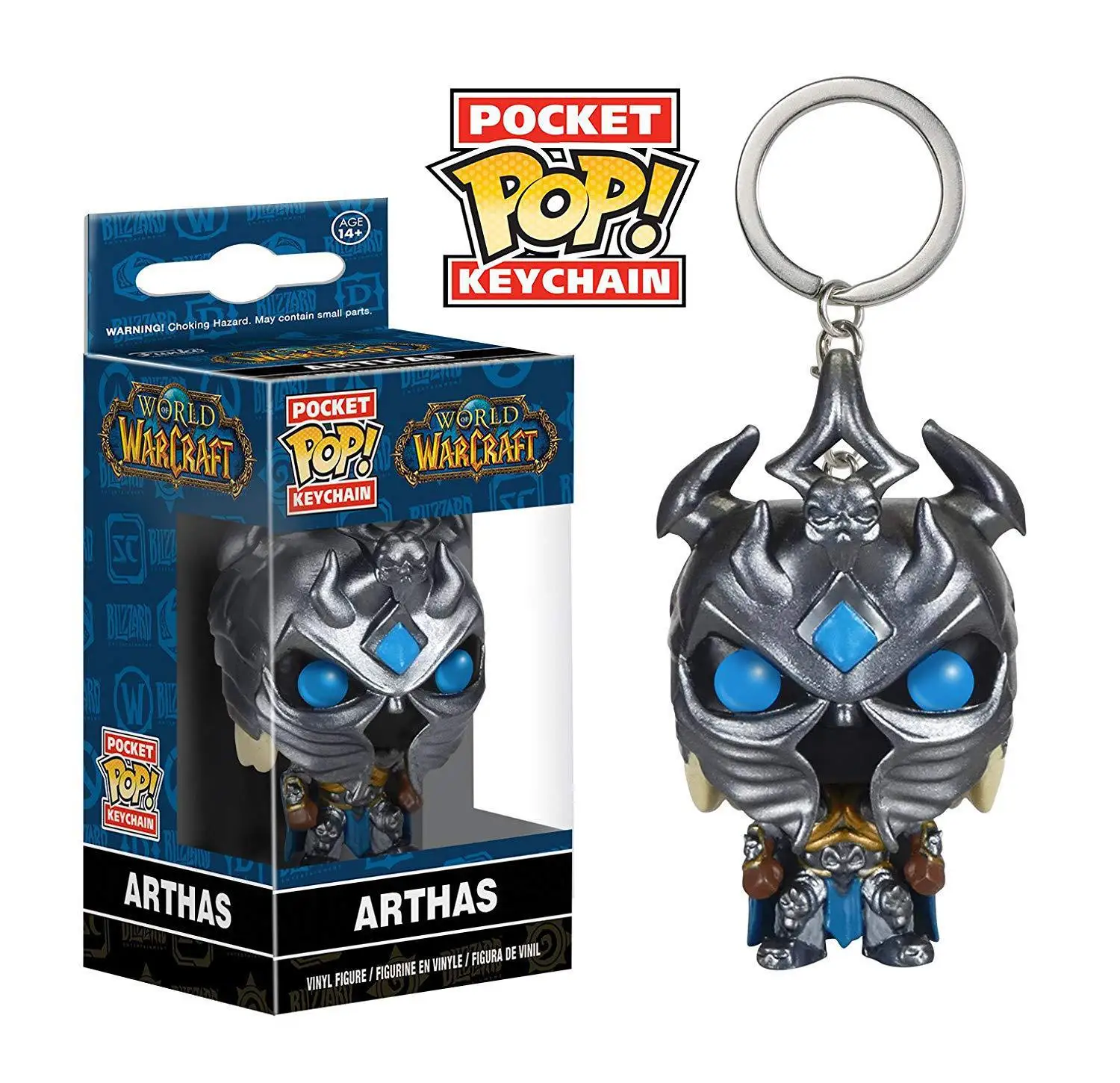 pop World of Warcraft The lich king PVC game cartoon boy keychain charm