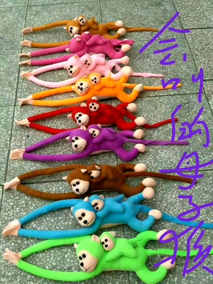 Factory Wholesale 60-105cm Long Arms Legs Monkey Plush Toys hanging monkey with music Stuffed plush toys simulate Monkey