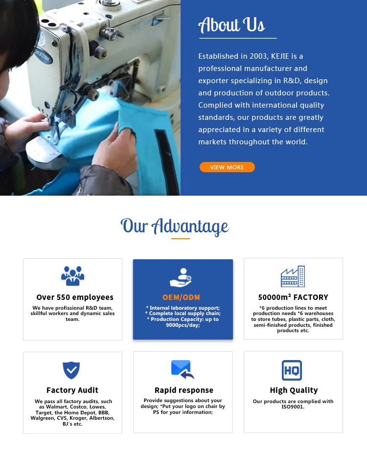 ourdoor portable folding backpack beach chair