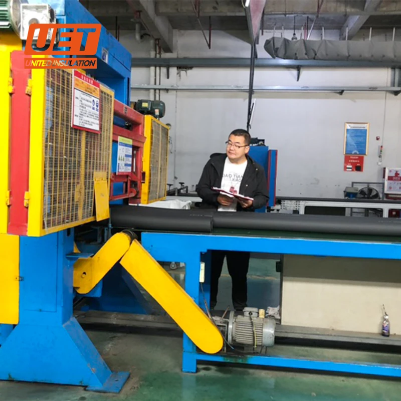 Aluminium coated closed cell natural rubber foam insulation sheet