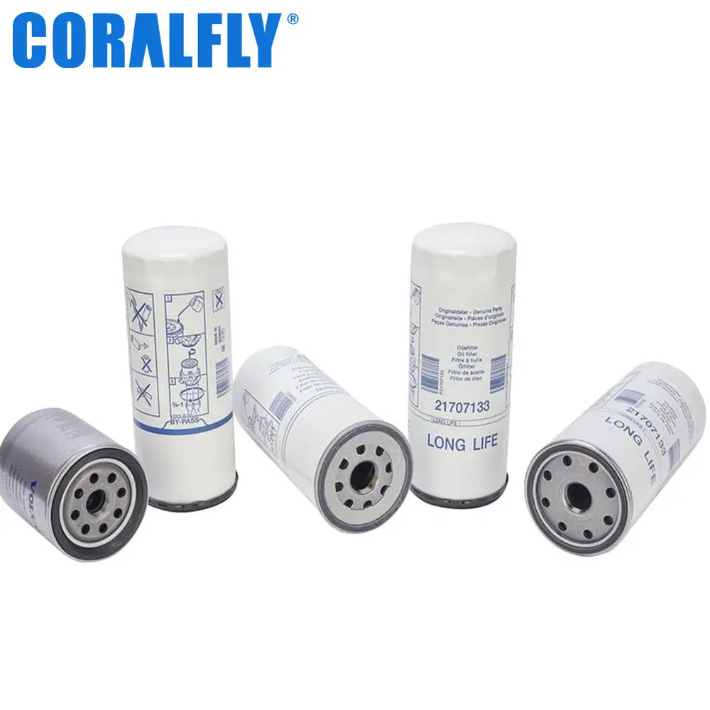 Coralfly Truck Diesel Engine Oil Filter 2914984700 21707133 1501002 1536454 1533831 LF17503 21707133 477556 For Volvo