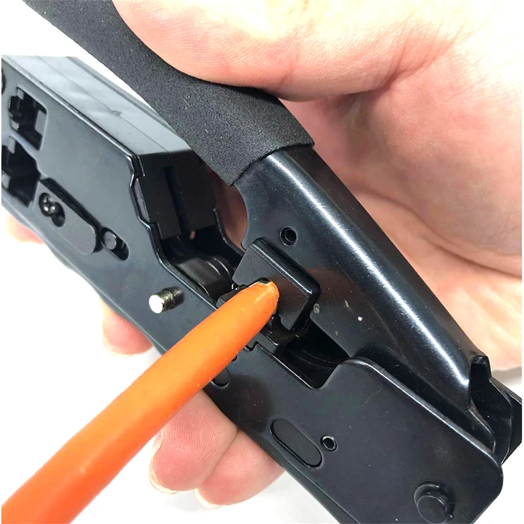 Multiple Use plier EZ cat5e cat6 cat7 Ethernet Cut and Wire Stripper Pass Through Network Cable RJ45 Connector Crimping Tool