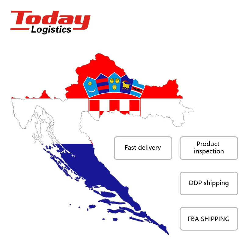 Logistics shipping agent air cargo freight ddp door to door fba international shipping company from china to croatia