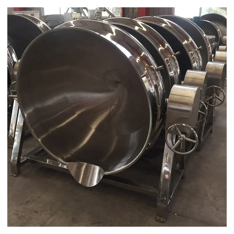Caramel making machine cooking mixer machine chili sauce curry sauce tomato sauce jacketed kettle on hot sale at low price