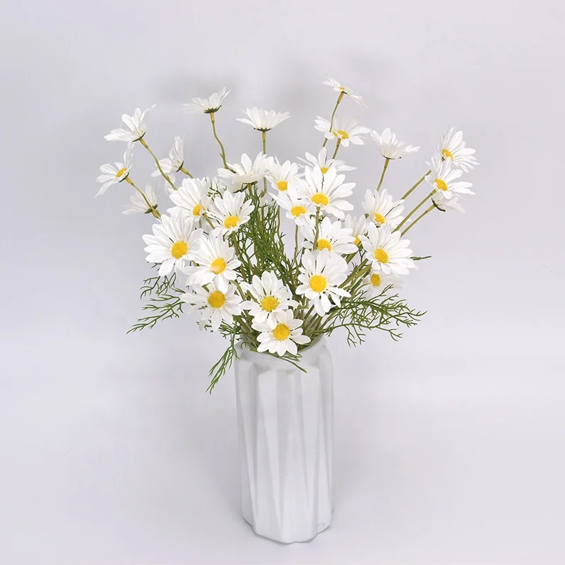FC 7006 Home Decor Simulation Flower White Daisy Flower Accessories Home Wedding Garden  Diy Bridal Silk Artificial Flower