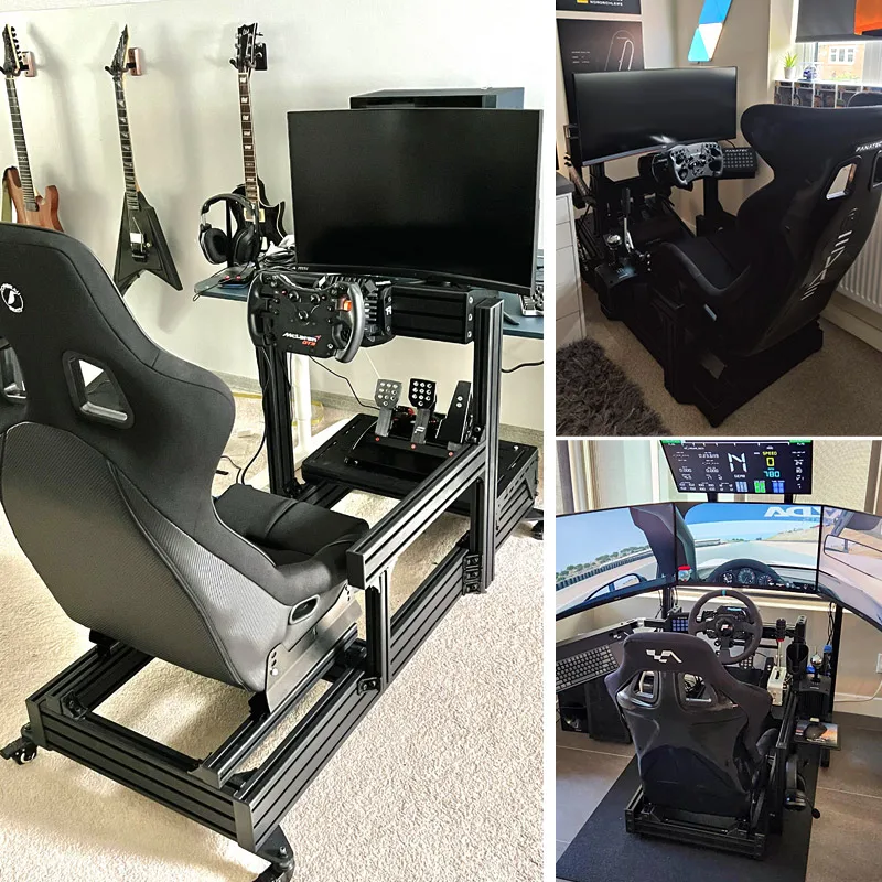 Wholesale Full Racing Experience Custom Adjustable Aluminum PX 1 Sim Racing Simulator for F1 and Rally for virtual racing game