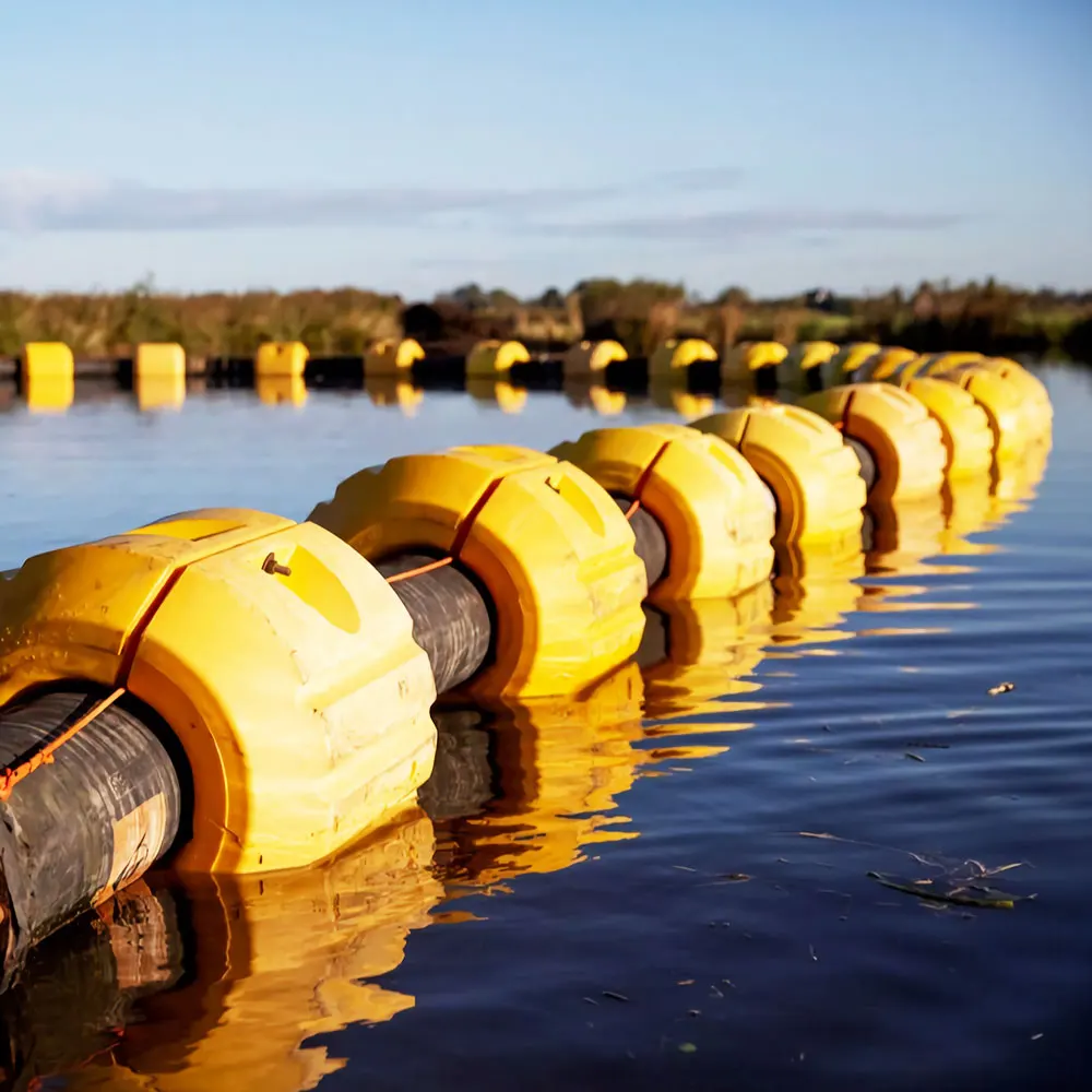 Polyethylene Hdpe Pipe Sand Dredging Marine Pontoon Pontoons Floater Floating Dregde Pipe Buoy For Dredging Pipe