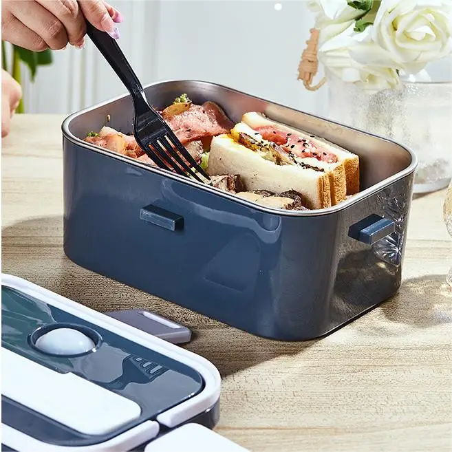 Factory AOHEA New Bpa Free Kid Food  Meals Preservation Restaurant Fresh 80w Heated Portable Heater Usb Container