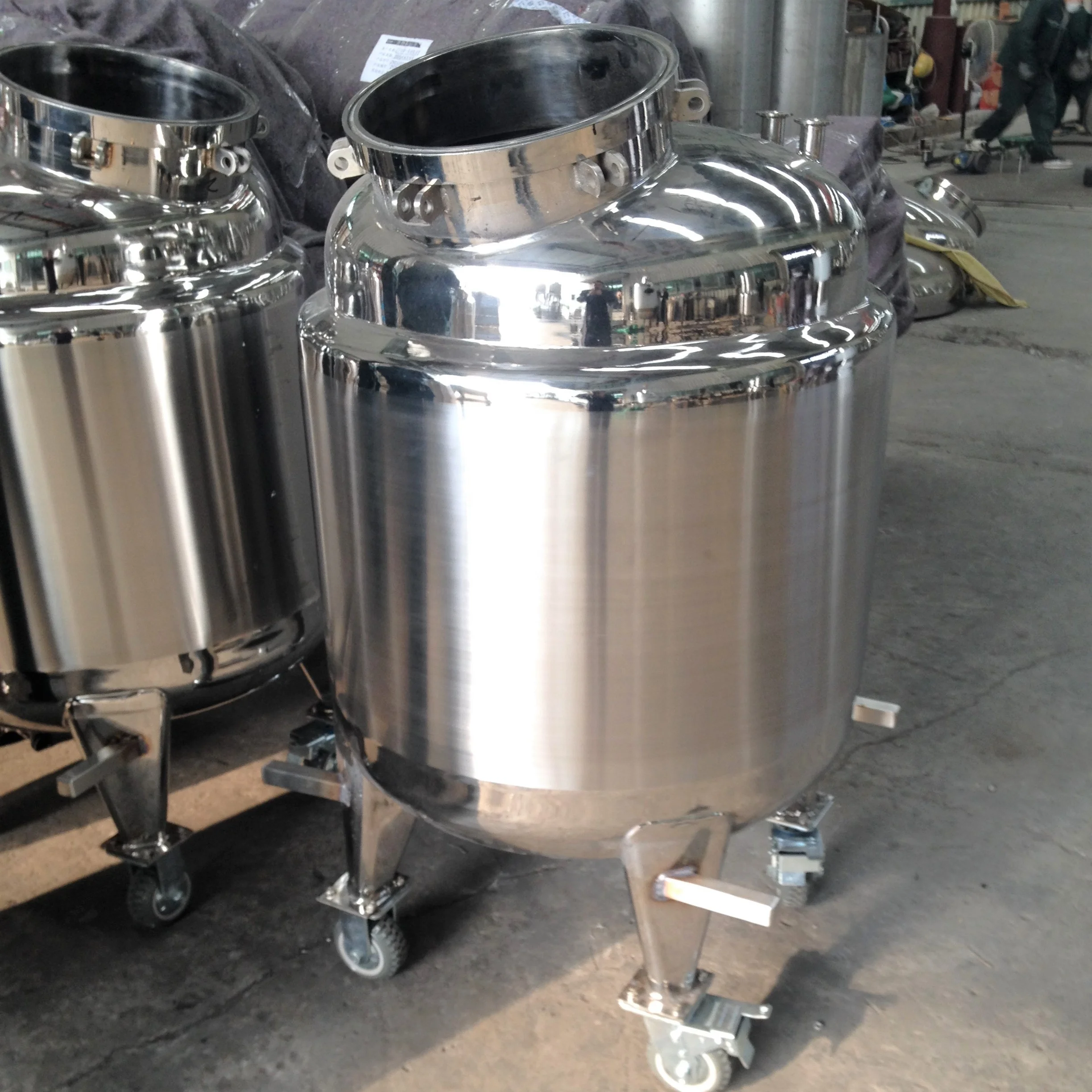 stainless steel Alcohol Ethanol Buffer Chemical Tank Collection Holding Storage Bucket Vat chemical storage equipment