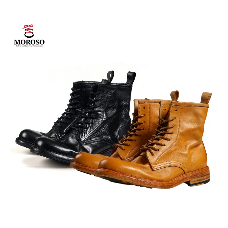 Высококачественные кожаные ботинки Goodyear Welt, кожаные ботинки, ботинки Martin
