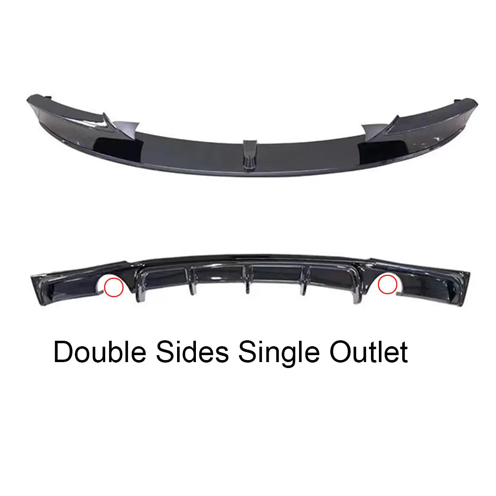 3 SERIES 2012-2019 F30 F35 M performance glossy black front lip rear diffuser F30 front splitter for BMW