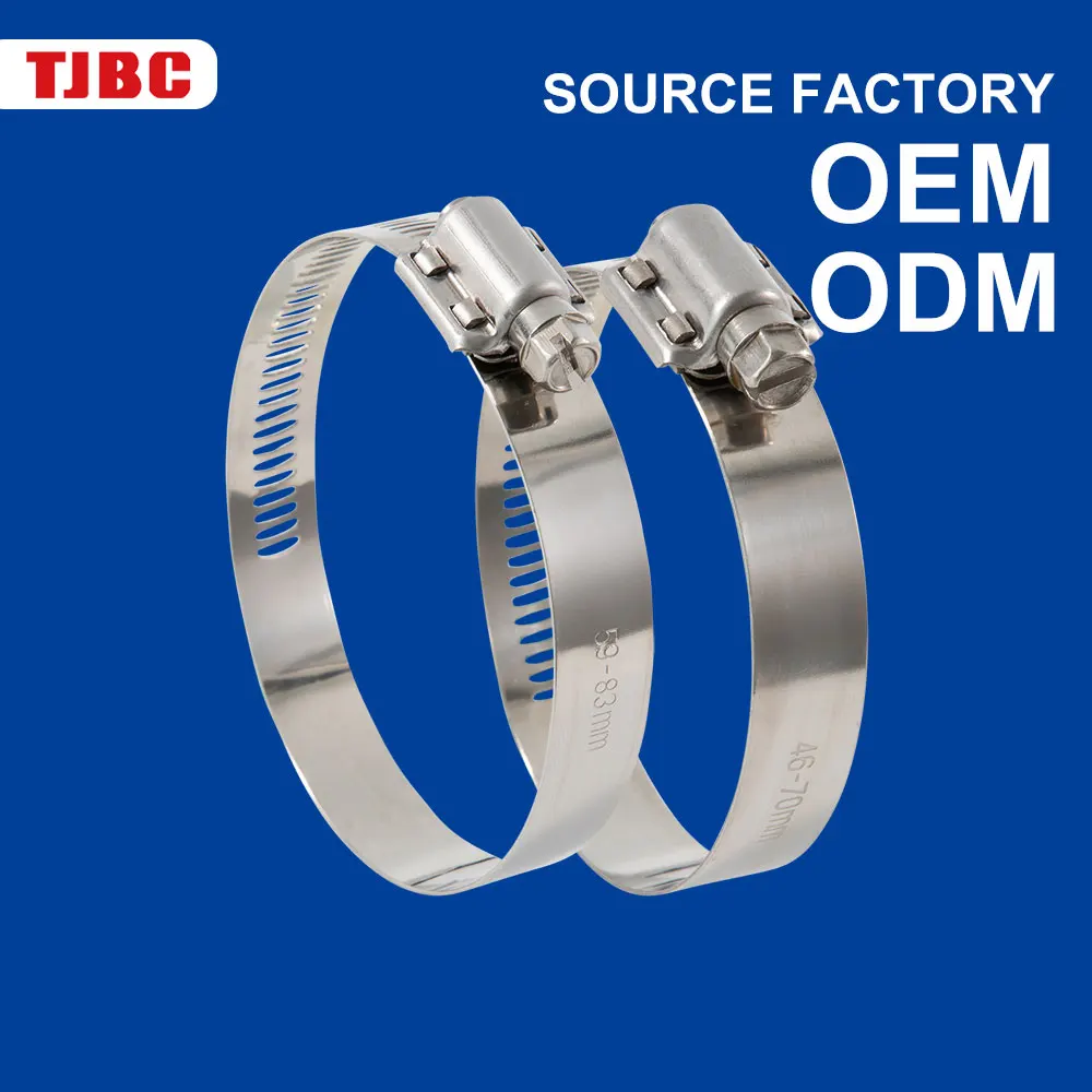 Perforated Stainless Steel American Type Big Hose Clamp