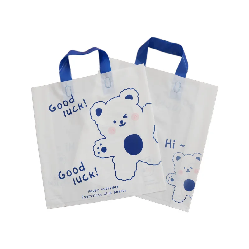 YC Wholesale Of New Products Shopping Plastic Hand Bag With Cute Monster Pattern Using For Shopping Clothes And Gifts And Books