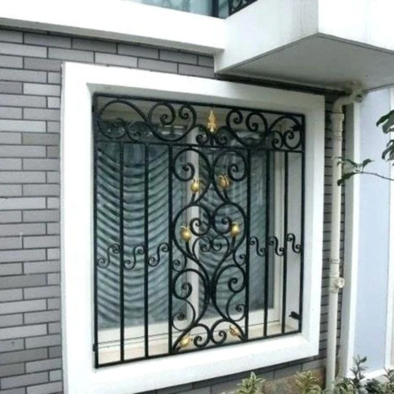 2015 Top-selling modern window wrought iron