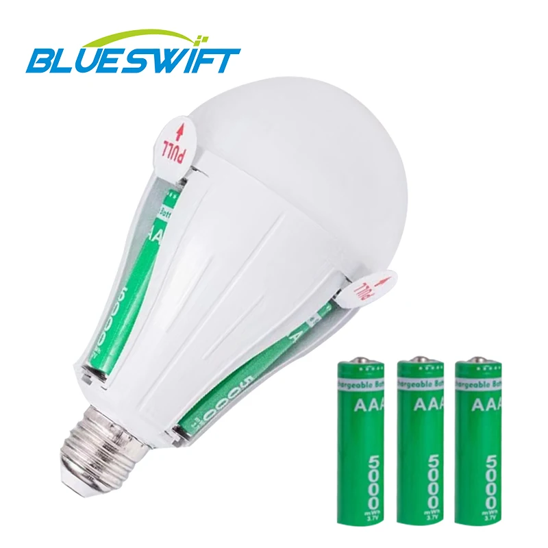 Intelligent E27 Rechargeable Emergency Smart Bulb Light LED Emergency Bulb Light with Battery Built-in