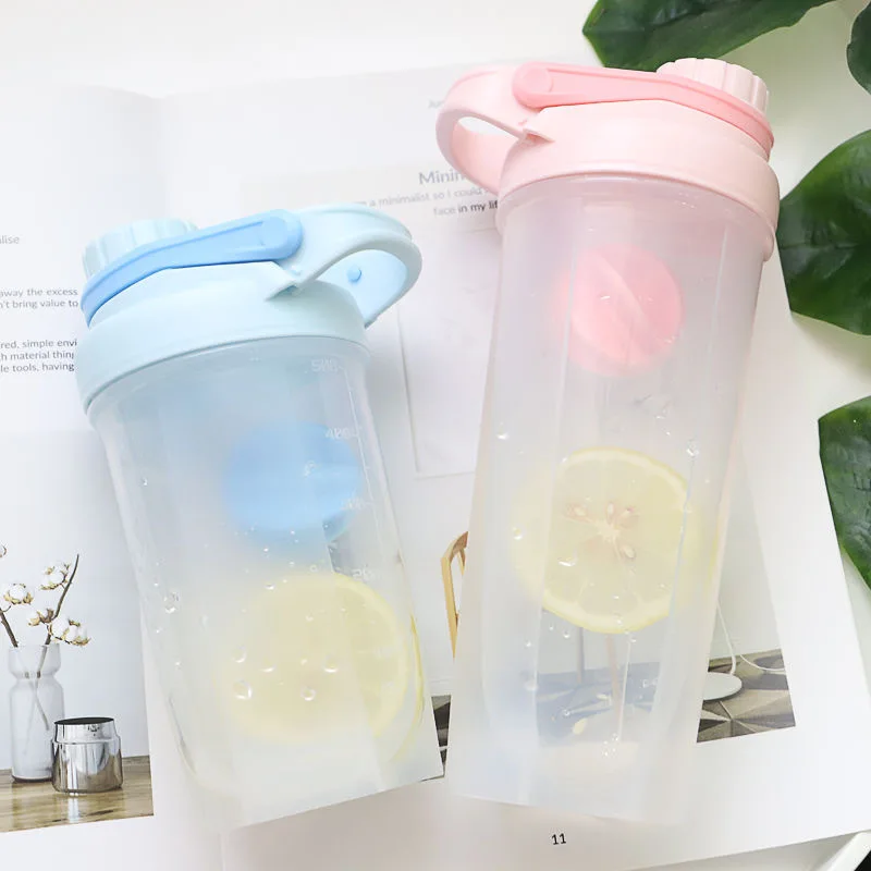 Custom Bpa Free 500ml Protein Workout Sport Gym Water Drinking Cup Protien Shaker Bottle