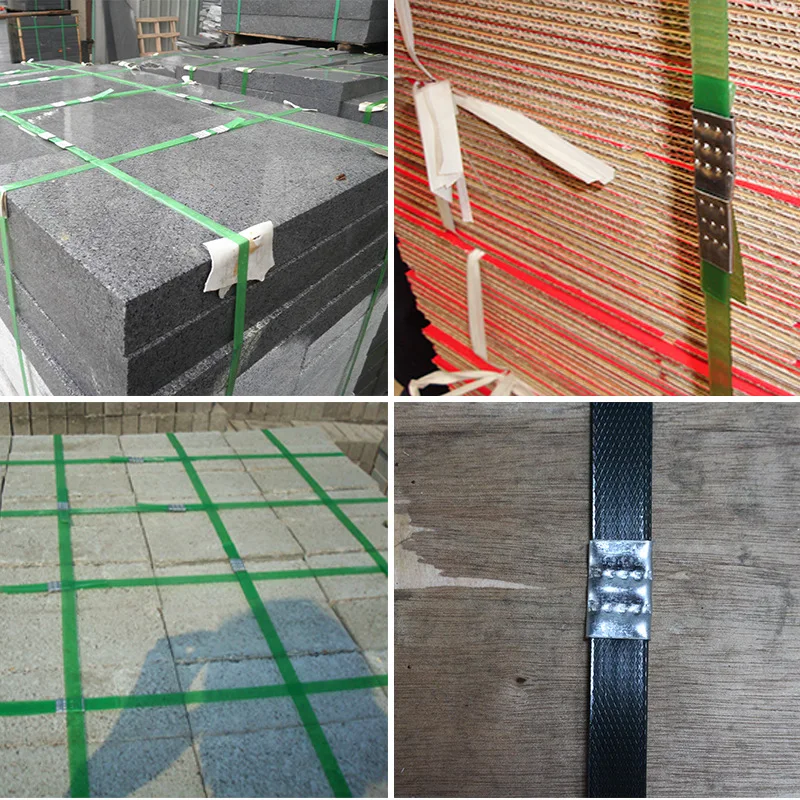 Packaging Strapping Open Serrated Seals for Strap Width PET Banding Strapping Clips Plastic Poly Strapping Metal Buckle