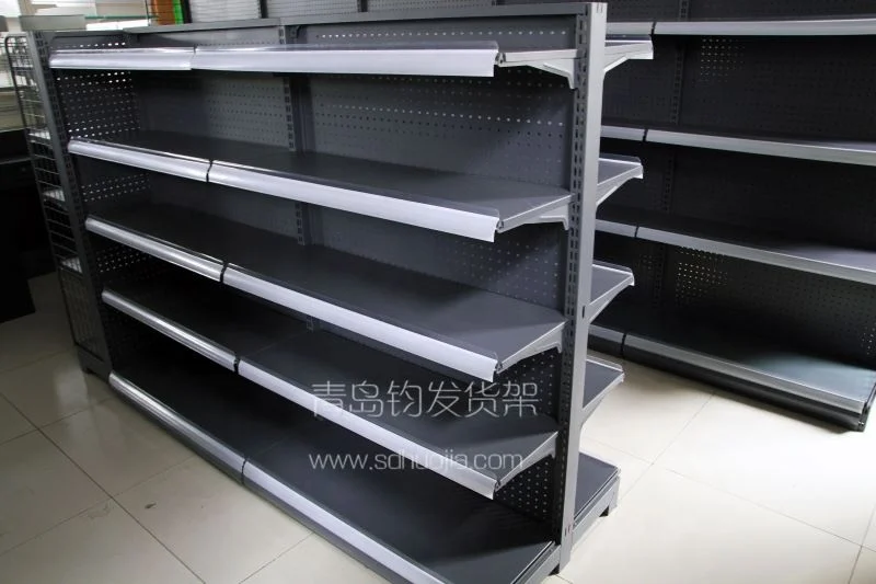 
supermarket metallic shelf convenience store gondola rack display steel groceries shelves 