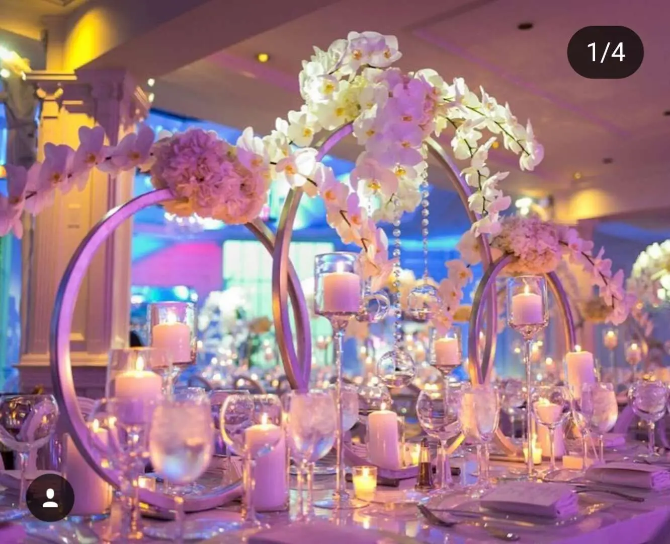 ZT-354B Customized size large round circle metal flower hoop floor stand for wedding backdrop