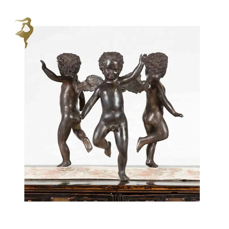 Abstract Art of Bronze horse head table base Sculpture Home Decor