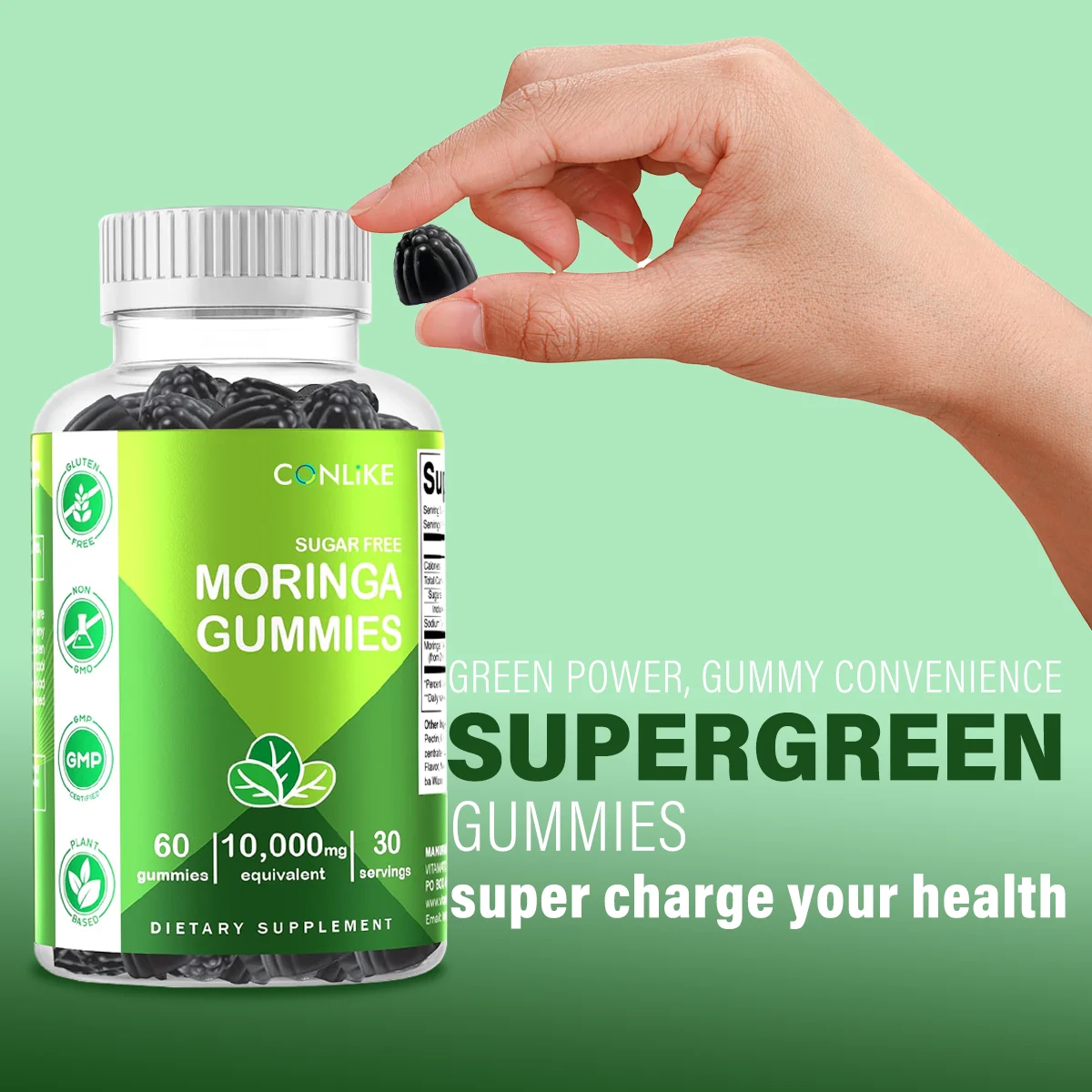 OEM/ODM/OBM Moringa добавка Gummies для противовоспалительной поддержки и грудного вскармливания