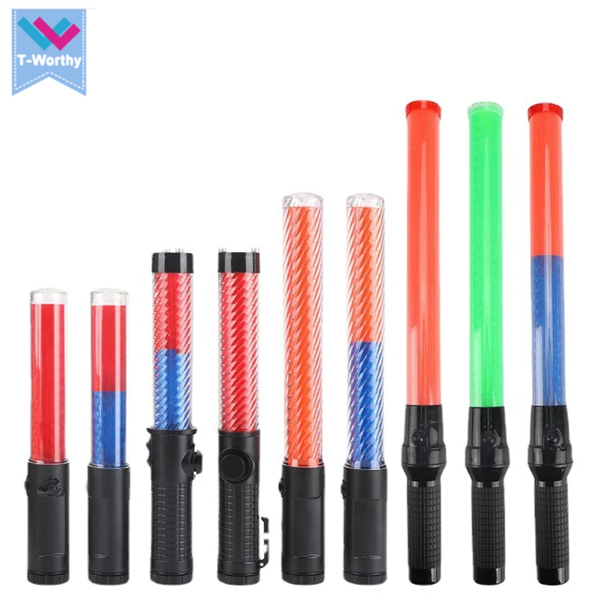 Rechargeable type Traffic safety baton light led signal wand warning stick rod led flashing light Warning traffic baton