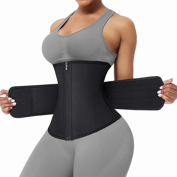 Wholesale Custom Logo Women Compression Latex Lose Weight Tummy Trimmer Waist Trainer Belt