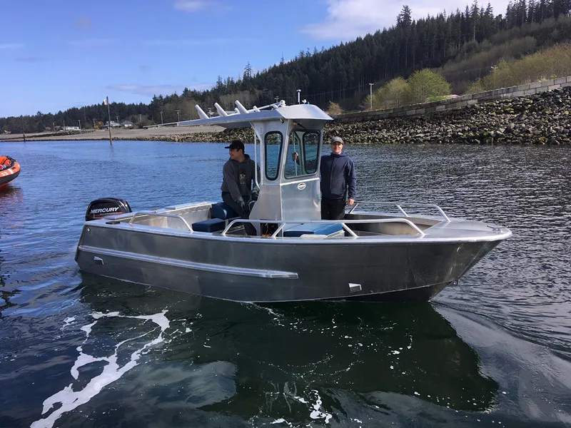 5.8 meters strong aluminum deep v hull working boat landing craft