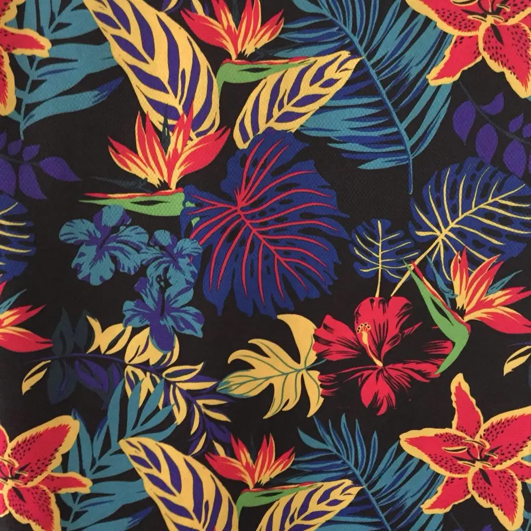 Chinese Manufacturers Modern Design Plain Printed Fabric Customized for Dress