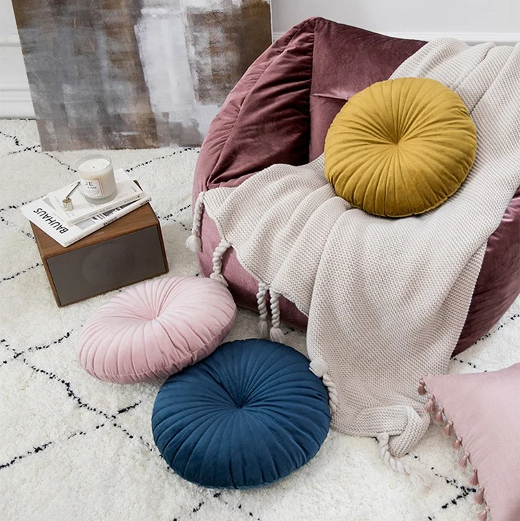 Nordic Style Removable Washable Fashion Round Shape Chair Creative Floor Seat Sofa Cushion