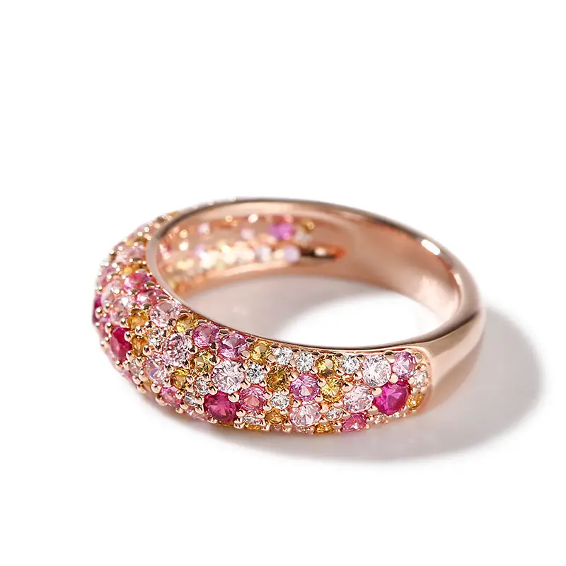 Hot Sale Style Moissanite Ring Custom Design Rose Gold Wedding Ring Moissanite Engagement Ring