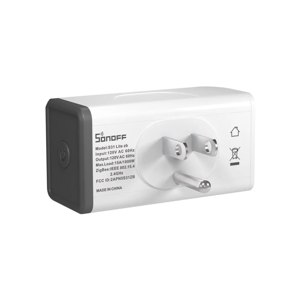 SONOFF S31 Lite Zigbee Power Monitor Smart Plug US Type Works With Alexa Models&Google Home