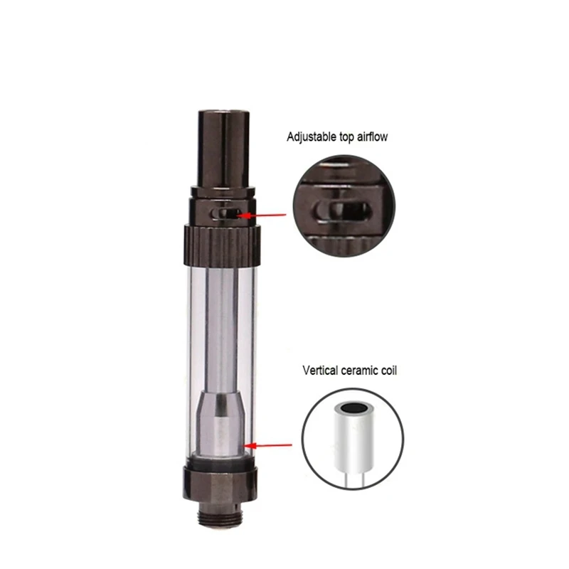 Amigo Liberty V5 Cartridge 0.5ml 1.0ml 510 Thread Thick Oil Vaporizer Pen Cartridge Top Airflow control