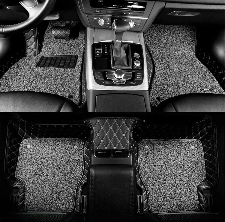 Factory direct sale customized Double-layer 7D car mat complete in specifications auto accessories use for Camry Corolla