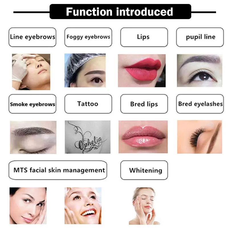 New Arrivals Full Touch Panel Permanent Makeup Microblading Pen Mts Lip Eyebrow Tattoo Machine Set