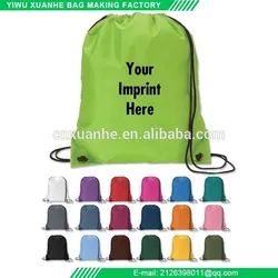 New Wholesale Promotional Custom Waterproof Gym Draw String Polyester Bags Sport Nylon Backpack Drawstring Bag