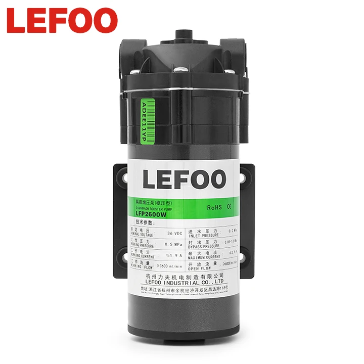 LEFOO diaphragm pump booster pump ht ro 600g 48v diaphragm booster pumps booster pump ro water purifier
