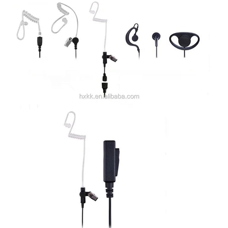 HXKK Security guard 2 pin earpiece earphone for walkie talkie for Kenwood 2pin TK272G/372G TK3130 TK-3131 TK260/270