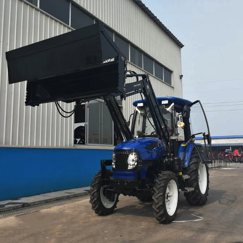  Самая красивая сельскохозяйственная техника 70hp сельскохозяйственный мини-трактор 4wd с фронтальным погрузчиком и