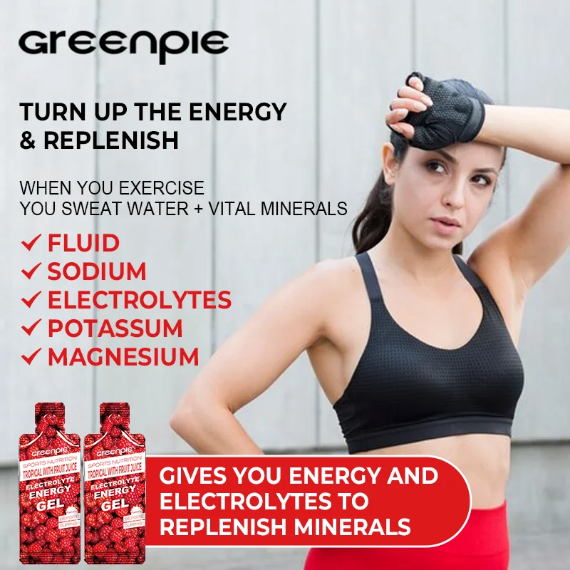 Greenpie Electrolytes Sports Nutrition Drink Supplement Workout Polymer Electrolyte Energy Gel