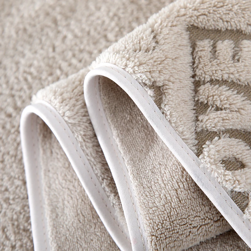 jacquard fabric coral fleece new released towel bathroom towel set high quality microfiber  bath towel hand softness